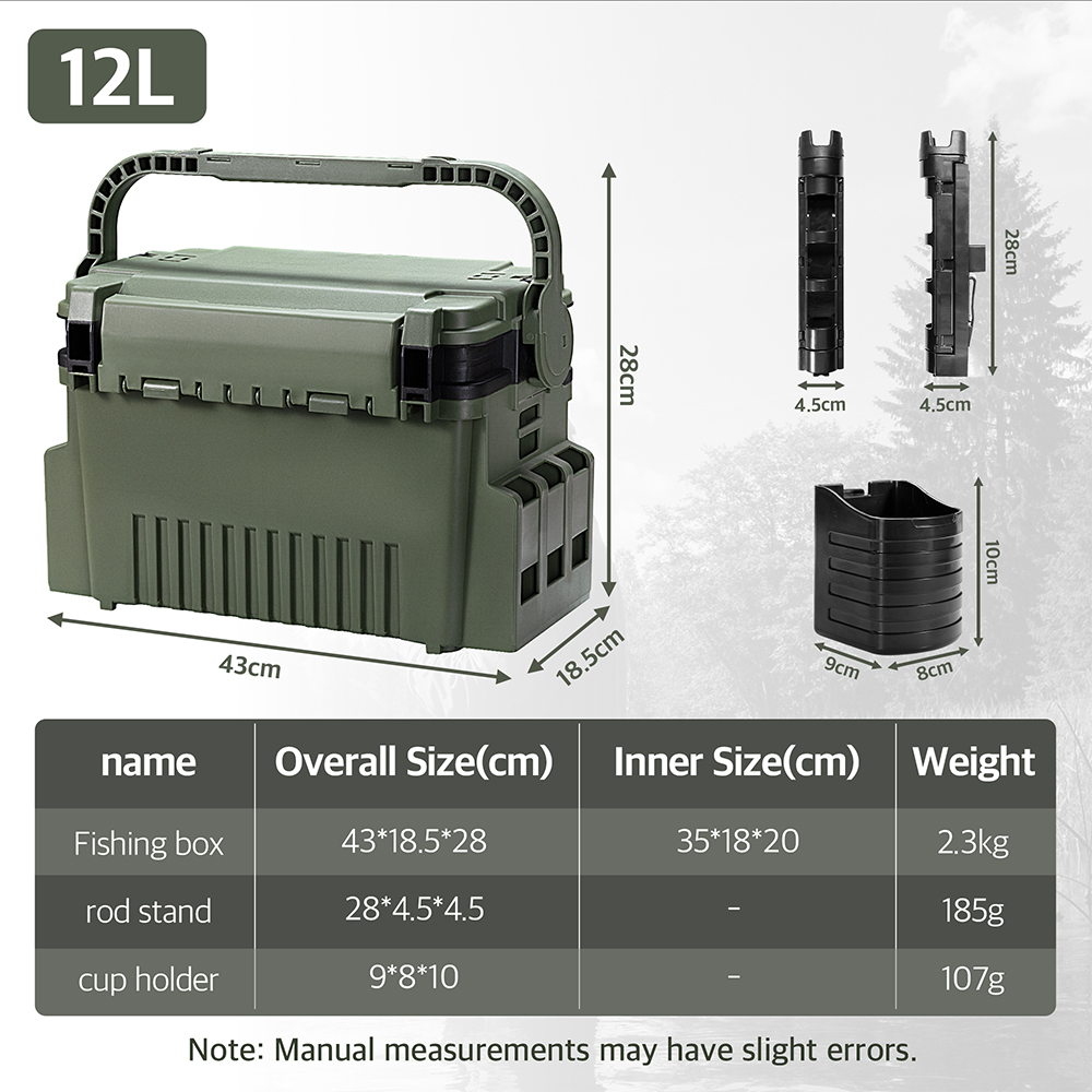 Hunthouse 12L Large Fishing Ta - огляд і ціна Fishing Kayak Crate